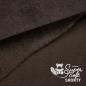 Preview: Plüschstoff Shorty uni 75x100cm dunkelbraun schoko – Kullalo